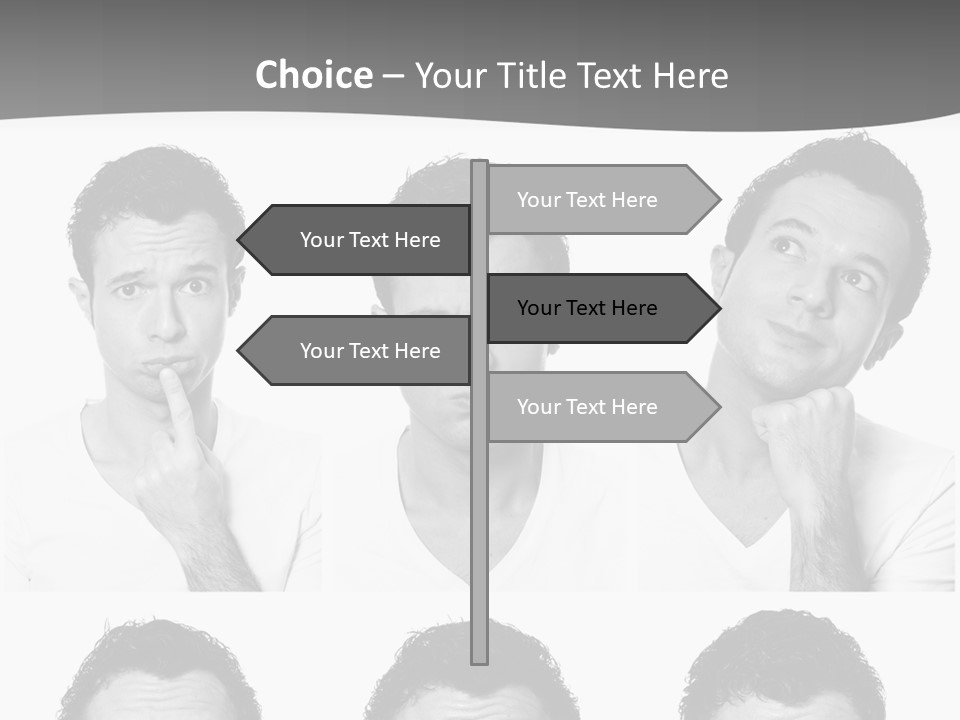 Different Isolated Sad PowerPoint Template
