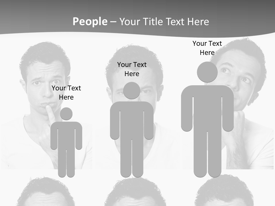 Different Isolated Sad PowerPoint Template