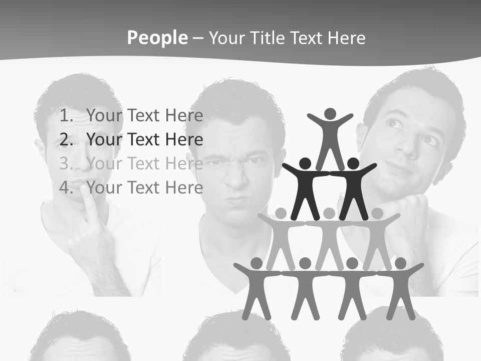 Different Isolated Sad PowerPoint Template