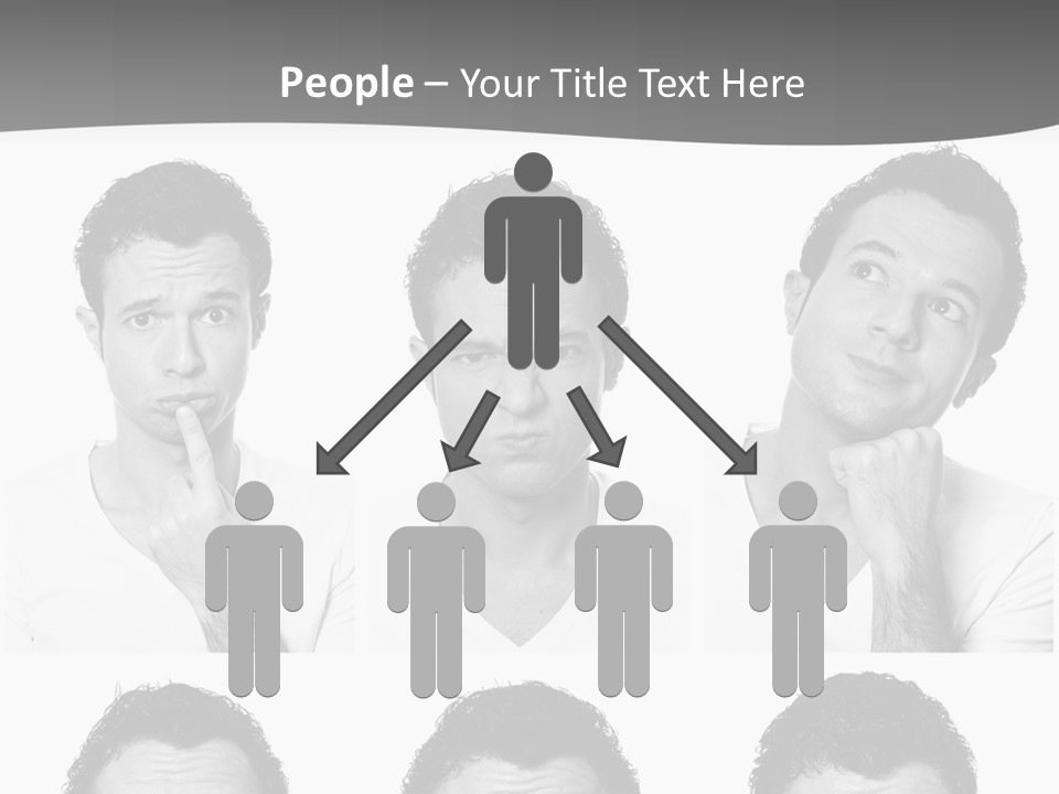 Different Isolated Sad PowerPoint Template