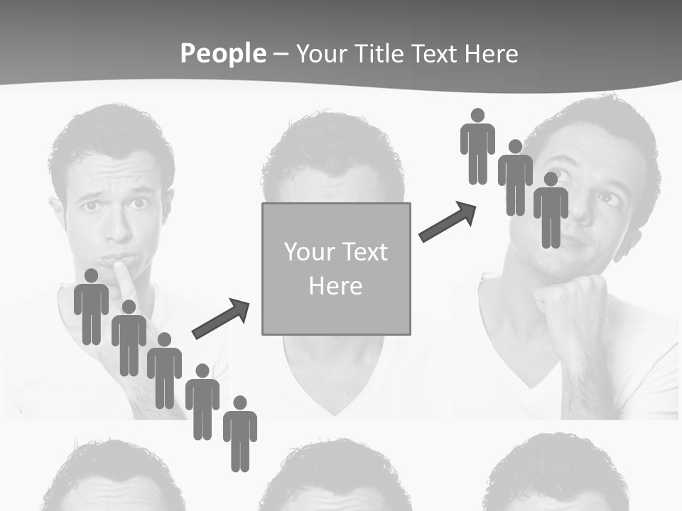 Different Isolated Sad PowerPoint Template