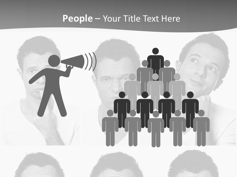 Different Isolated Sad PowerPoint Template