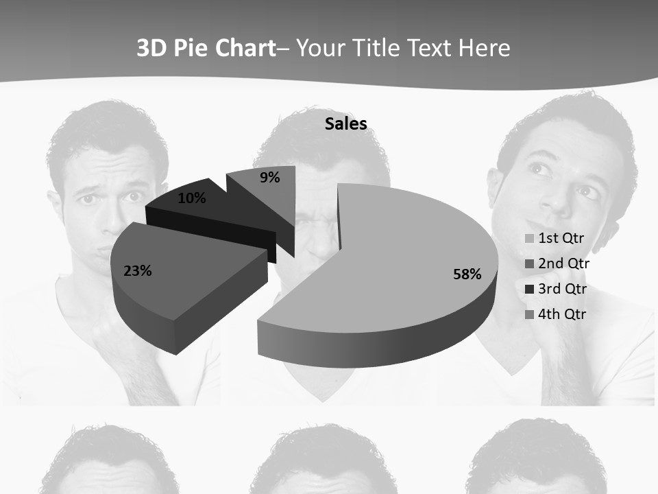 Different Isolated Sad PowerPoint Template