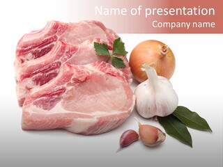 White Preparation Butchery PowerPoint Template
