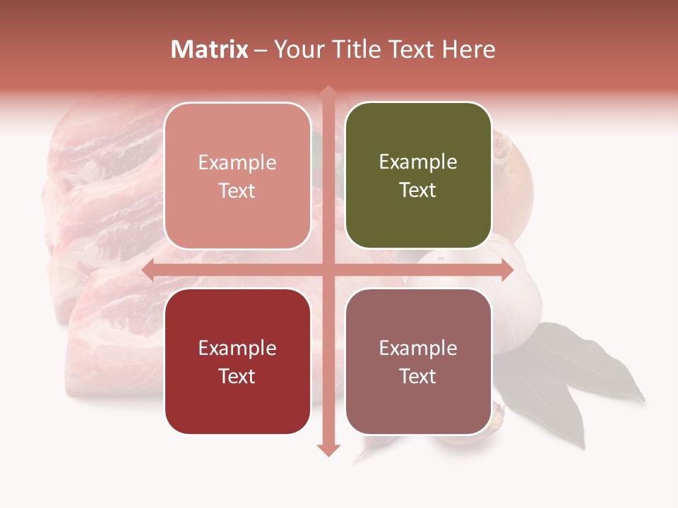 White Preparation Butchery PowerPoint Template