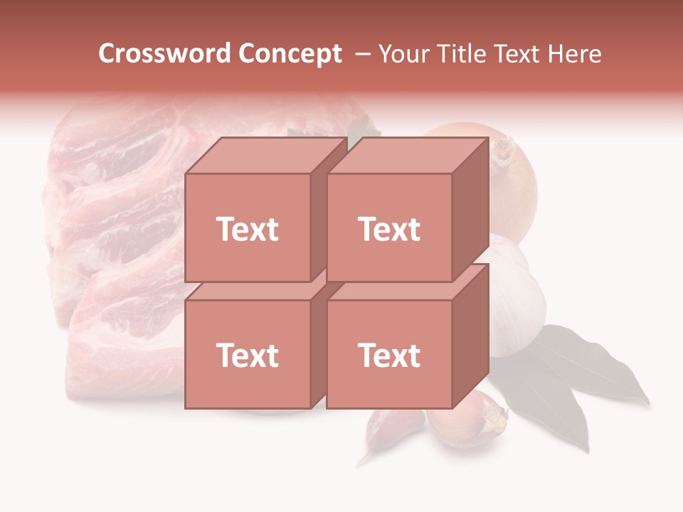 White Preparation Butchery PowerPoint Template