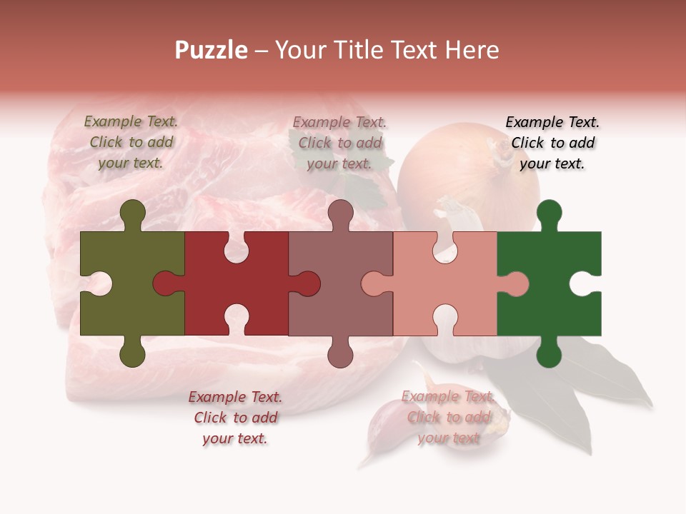 White Preparation Butchery PowerPoint Template