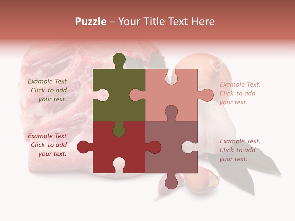 White Preparation Butchery PowerPoint Template