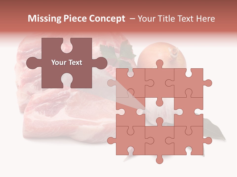 White Preparation Butchery PowerPoint Template