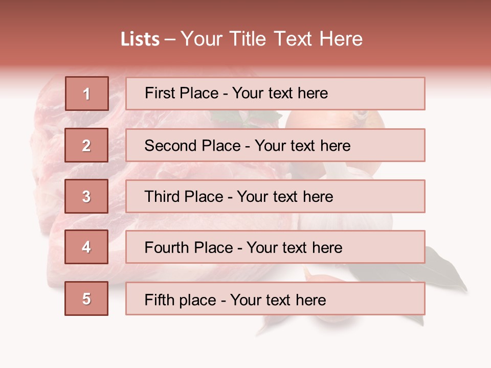 White Preparation Butchery PowerPoint Template