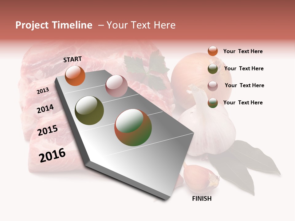 White Preparation Butchery PowerPoint Template