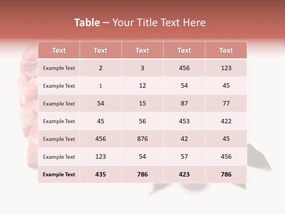 White Preparation Butchery PowerPoint Template