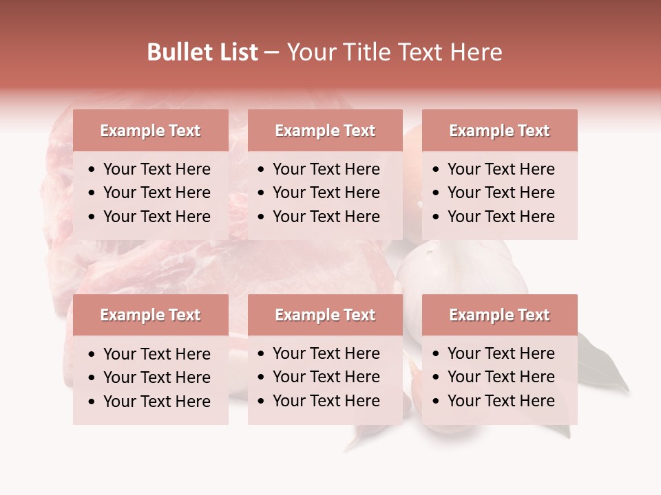 White Preparation Butchery PowerPoint Template