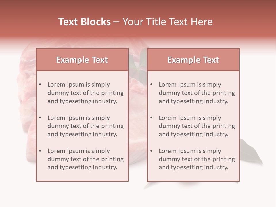 White Preparation Butchery PowerPoint Template