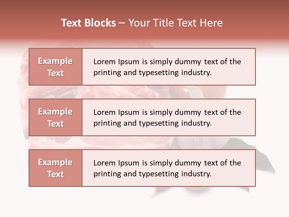 White Preparation Butchery PowerPoint Template
