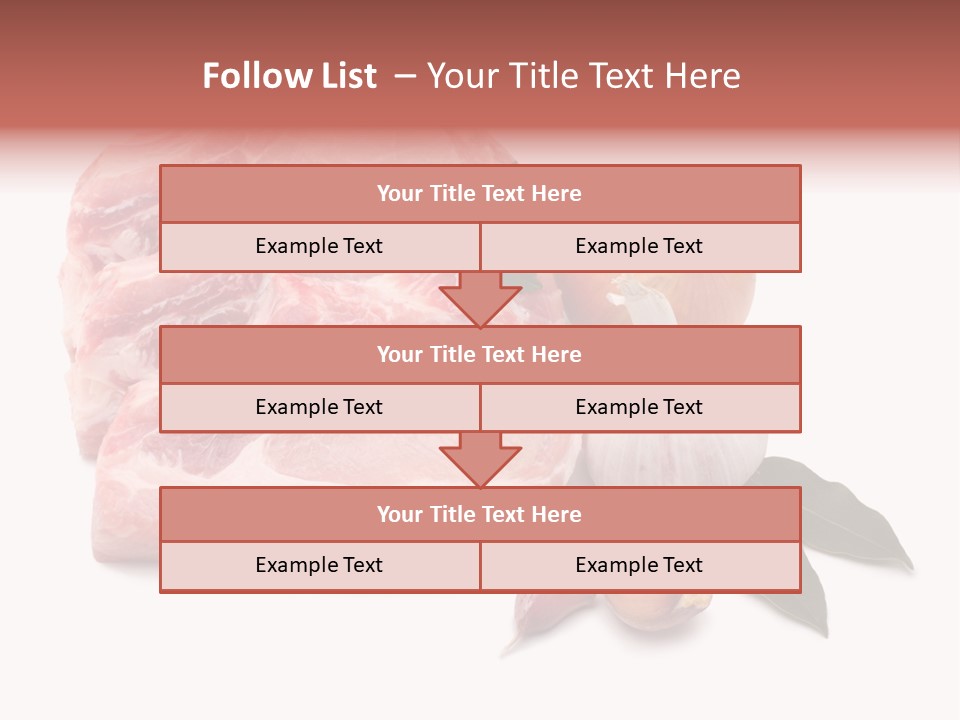 White Preparation Butchery PowerPoint Template
