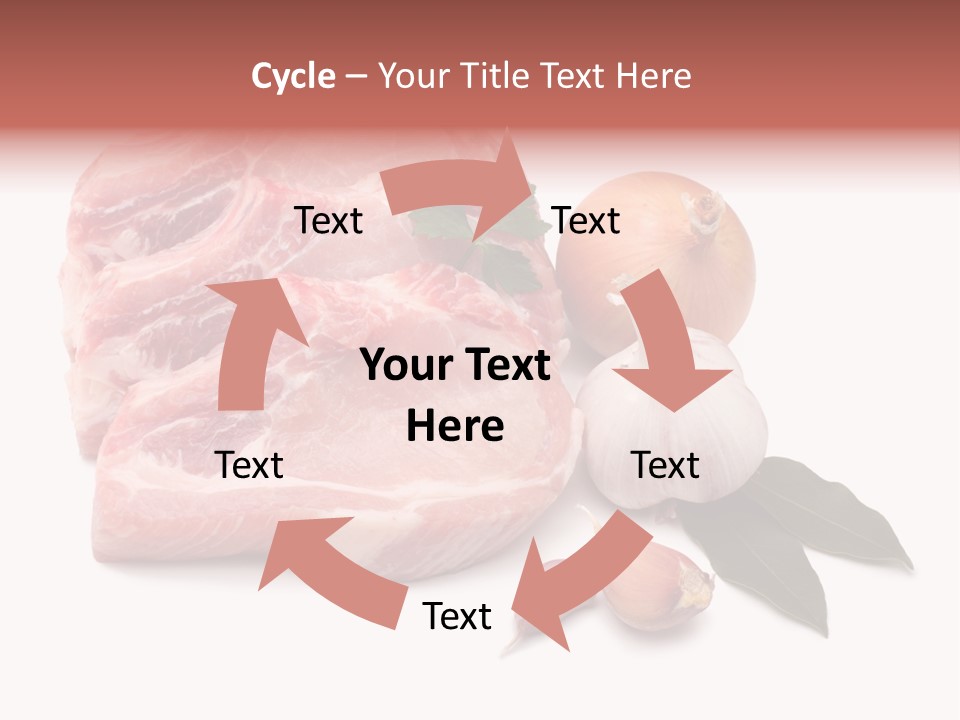 White Preparation Butchery PowerPoint Template