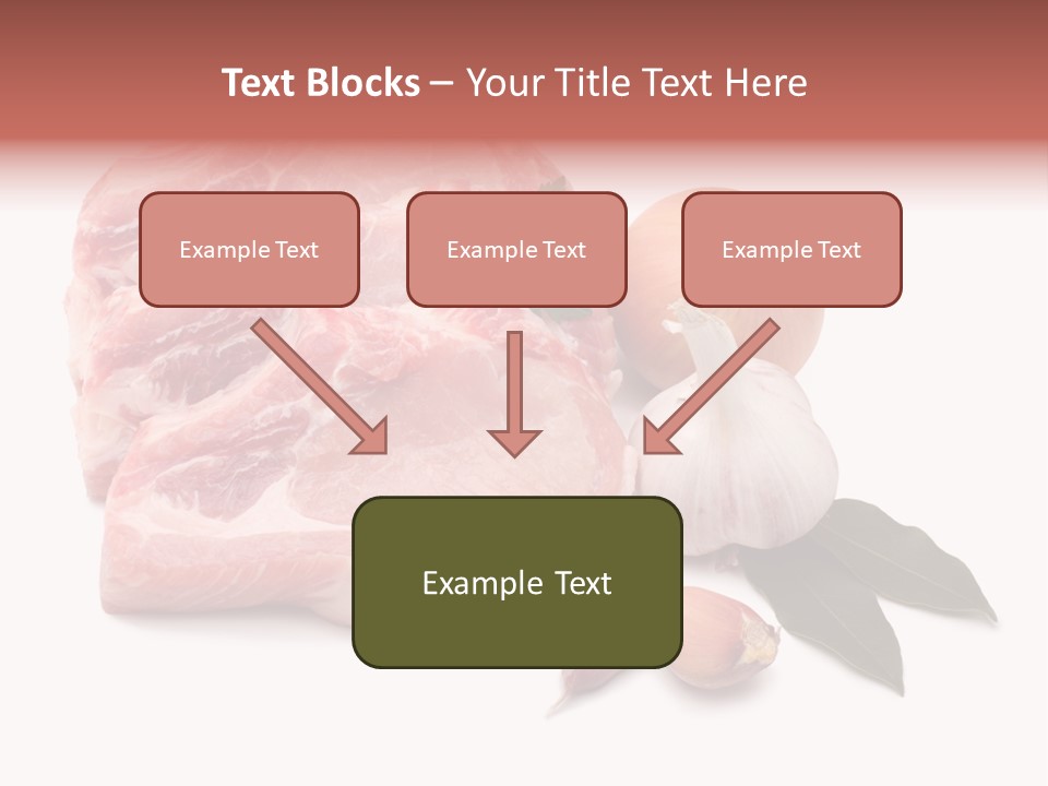 White Preparation Butchery PowerPoint Template