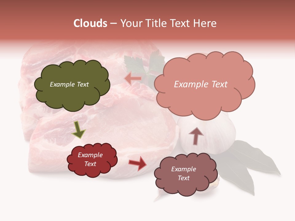 White Preparation Butchery PowerPoint Template