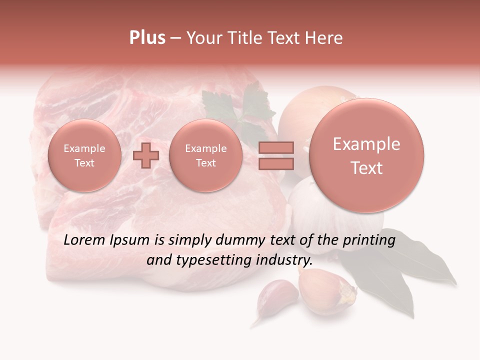 White Preparation Butchery PowerPoint Template