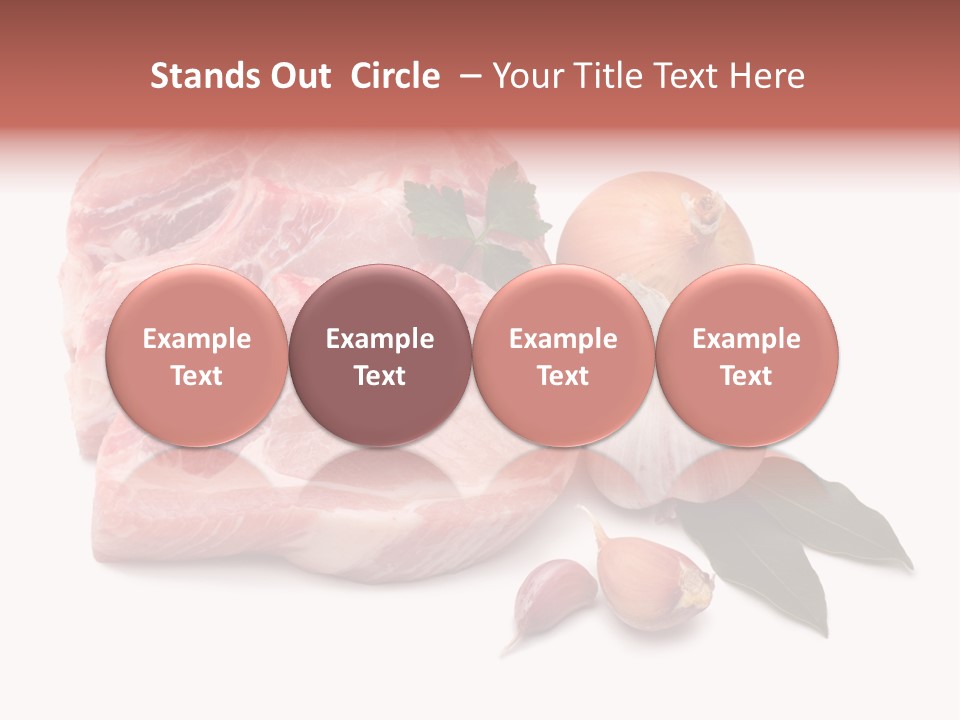 White Preparation Butchery PowerPoint Template