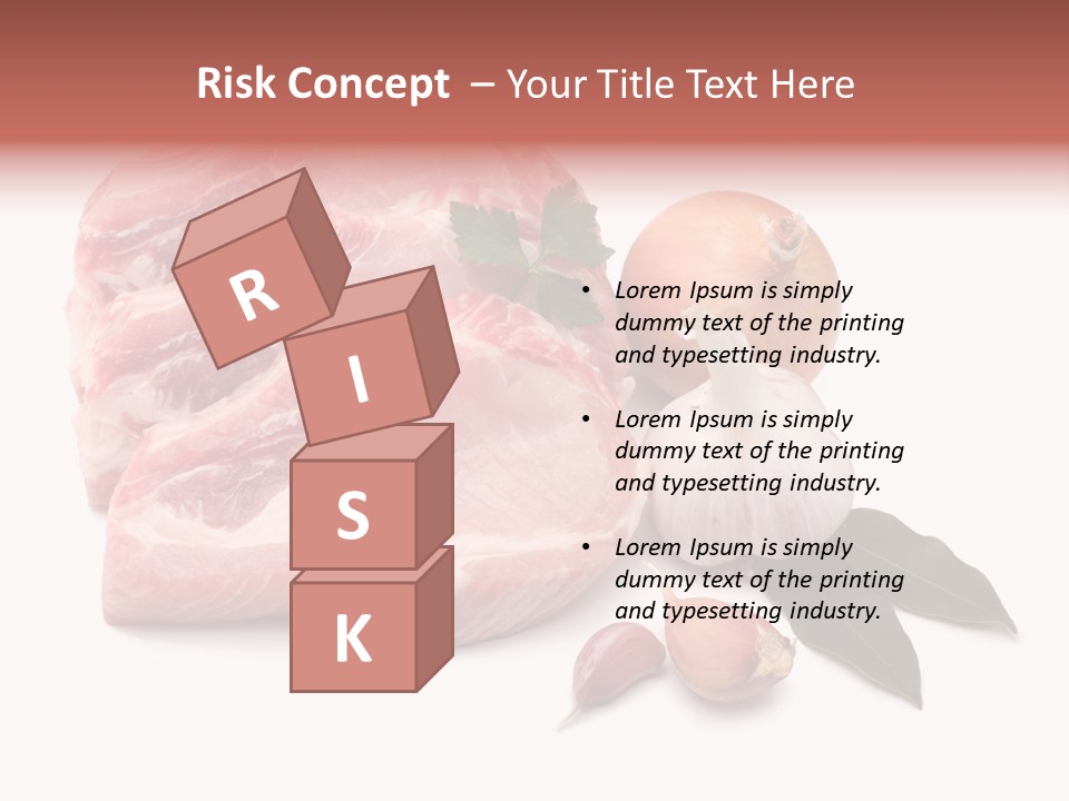 White Preparation Butchery PowerPoint Template