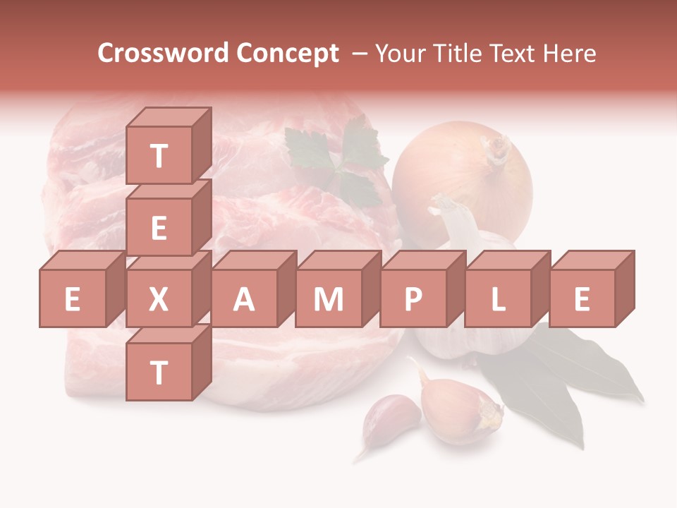 White Preparation Butchery PowerPoint Template