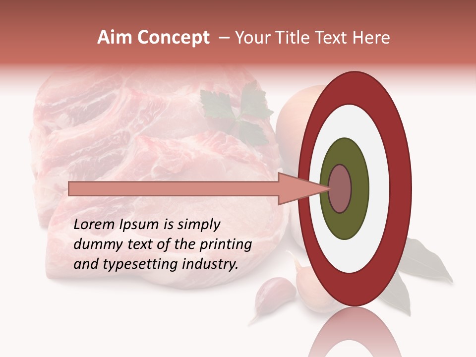 White Preparation Butchery PowerPoint Template