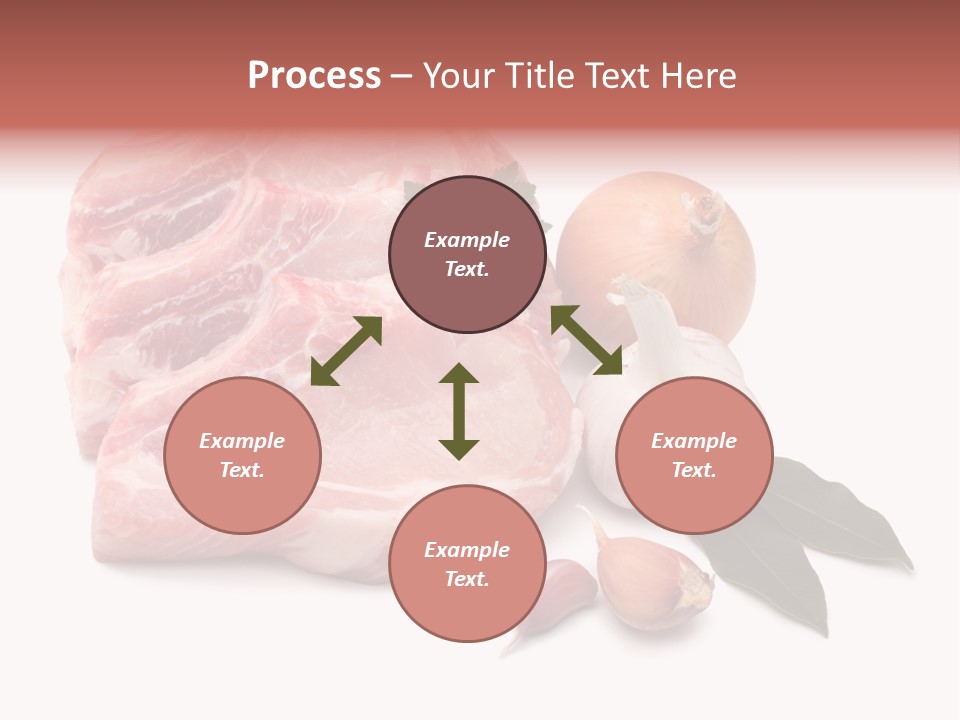 White Preparation Butchery PowerPoint Template