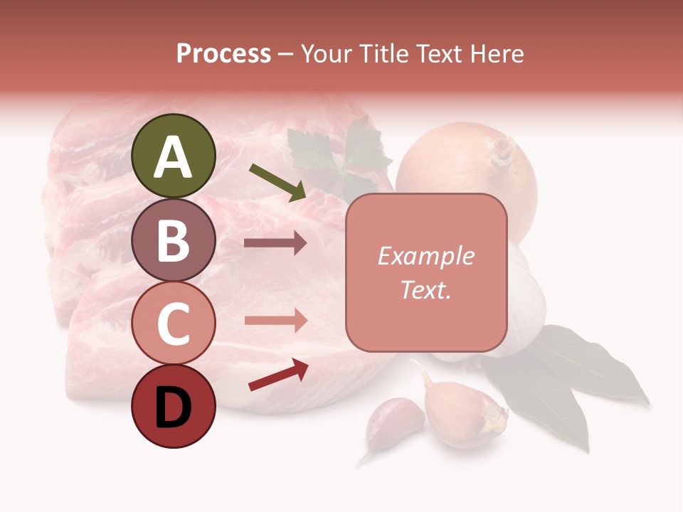 White Preparation Butchery PowerPoint Template