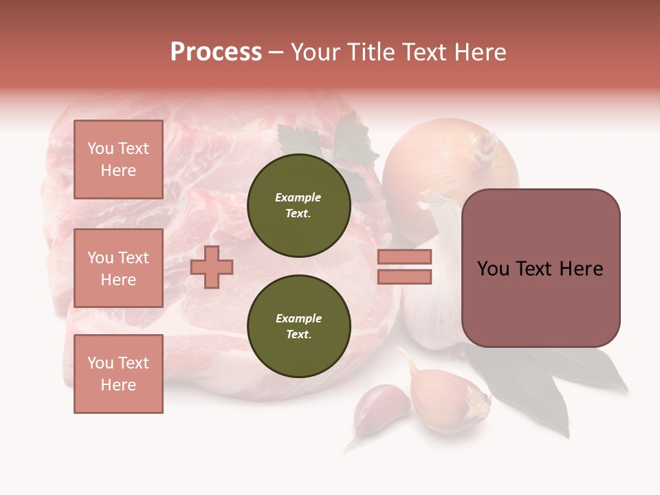 White Preparation Butchery PowerPoint Template