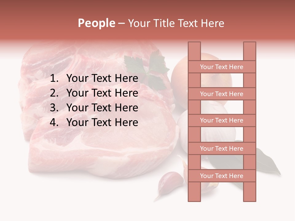 White Preparation Butchery PowerPoint Template