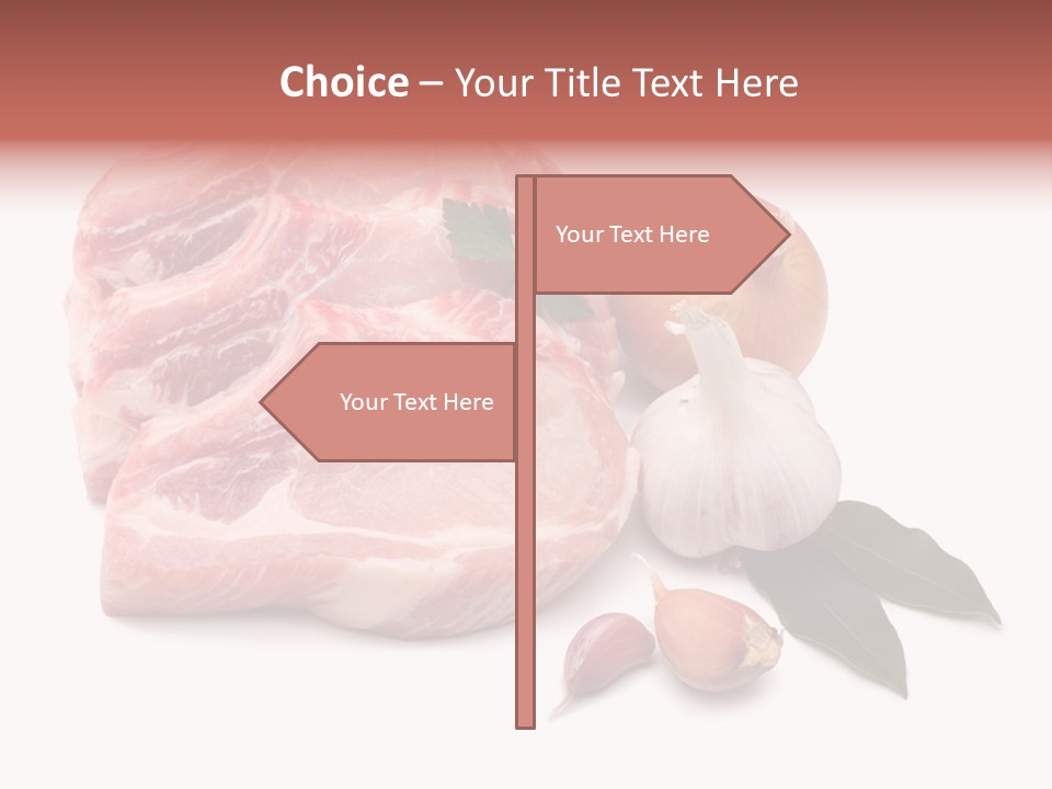White Preparation Butchery PowerPoint Template