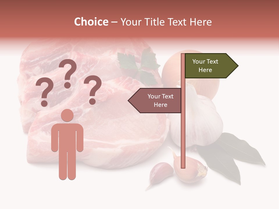 White Preparation Butchery PowerPoint Template
