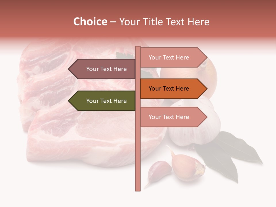 White Preparation Butchery PowerPoint Template