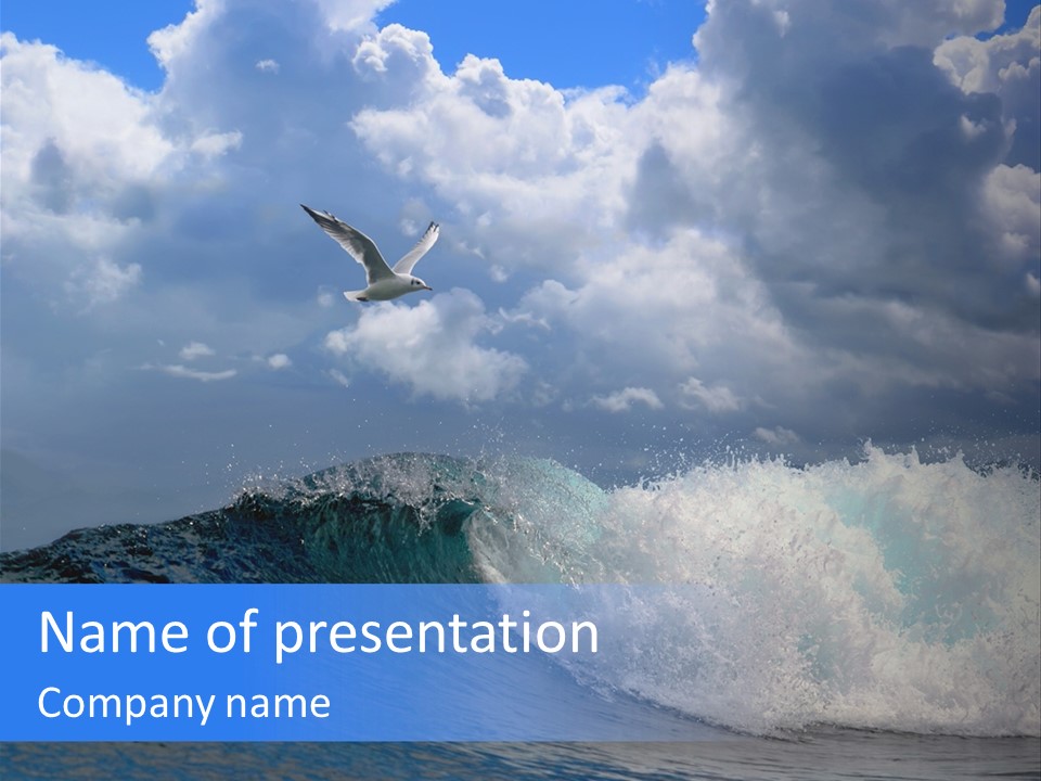 Summer Ocean View Vibrant PowerPoint Template