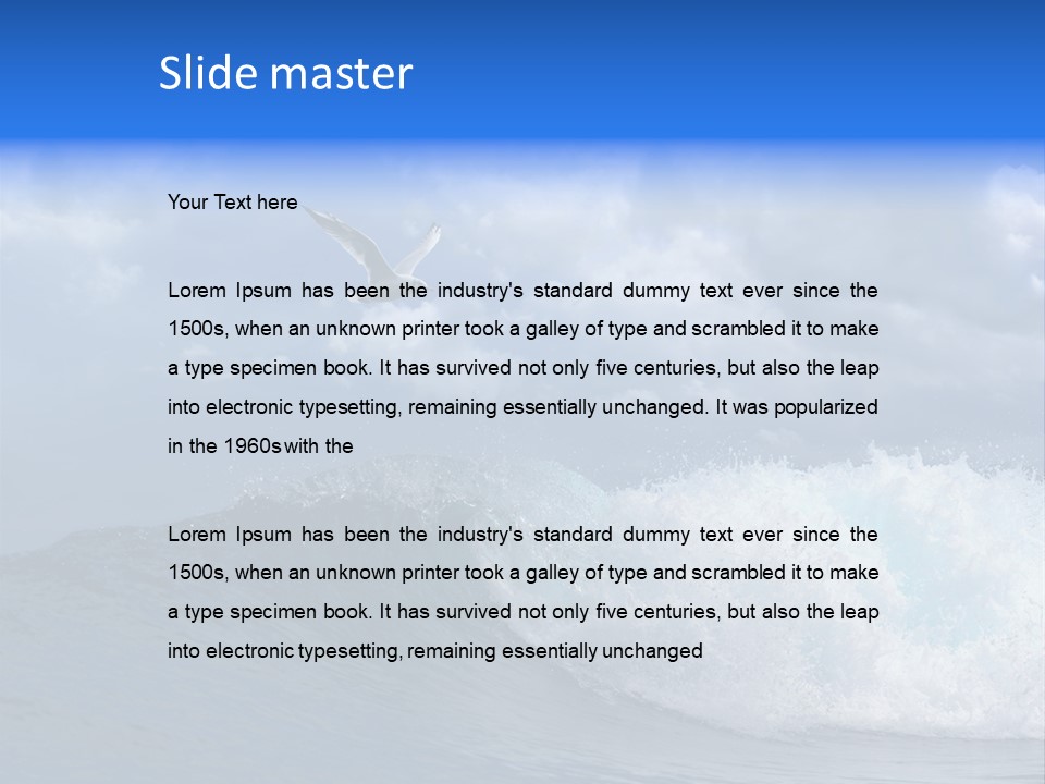 Summer Ocean View Vibrant PowerPoint Template