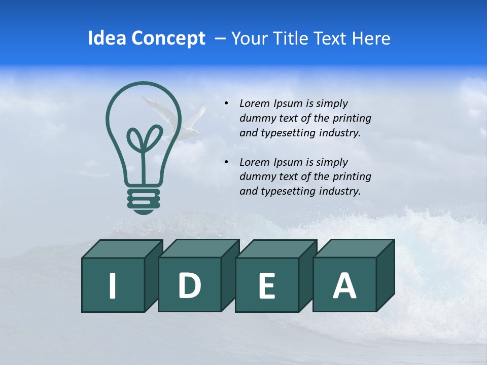 Summer Ocean View Vibrant PowerPoint Template