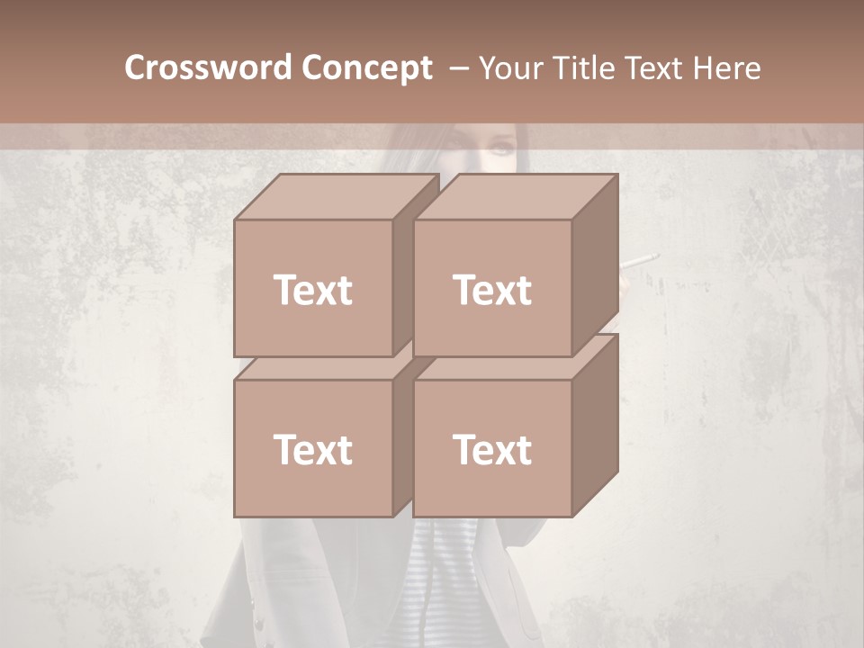 Grunge Music Headphones PowerPoint Template