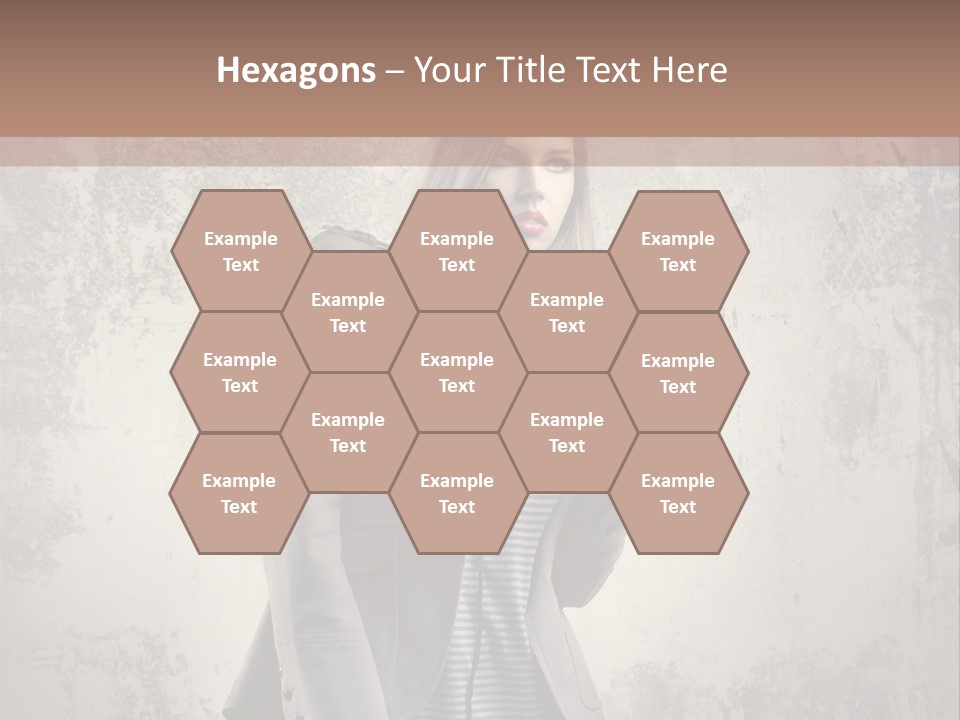 Grunge Music Headphones PowerPoint Template