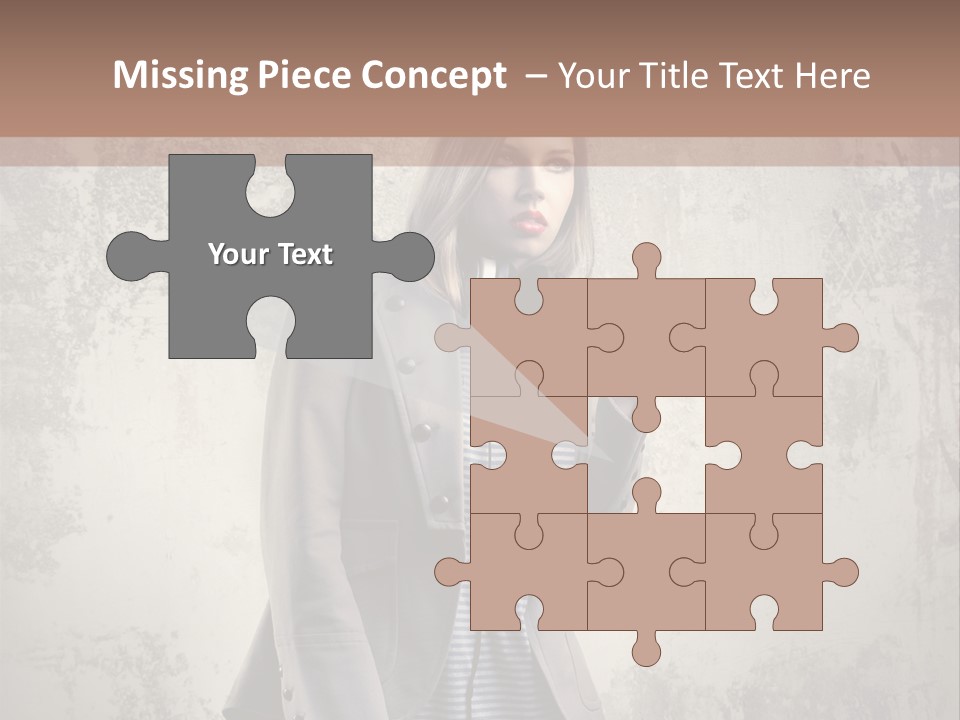 Grunge Music Headphones PowerPoint Template