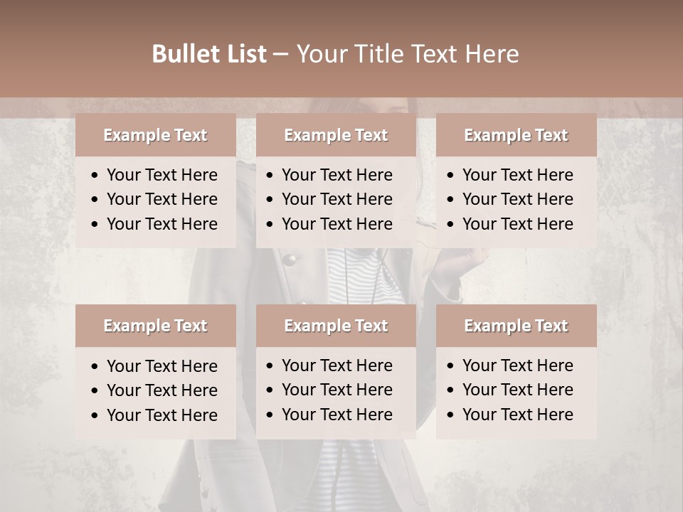 Grunge Music Headphones PowerPoint Template