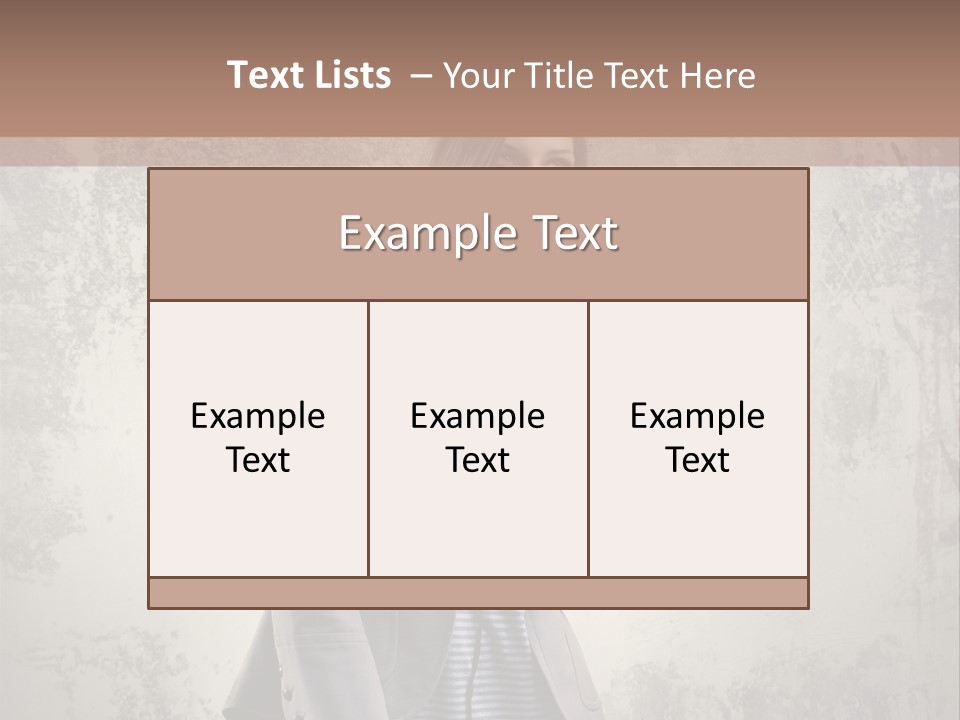 Grunge Music Headphones PowerPoint Template