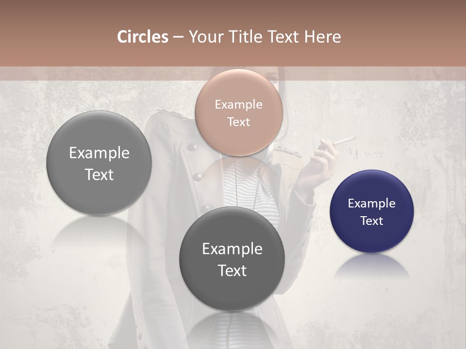 Grunge Music Headphones PowerPoint Template