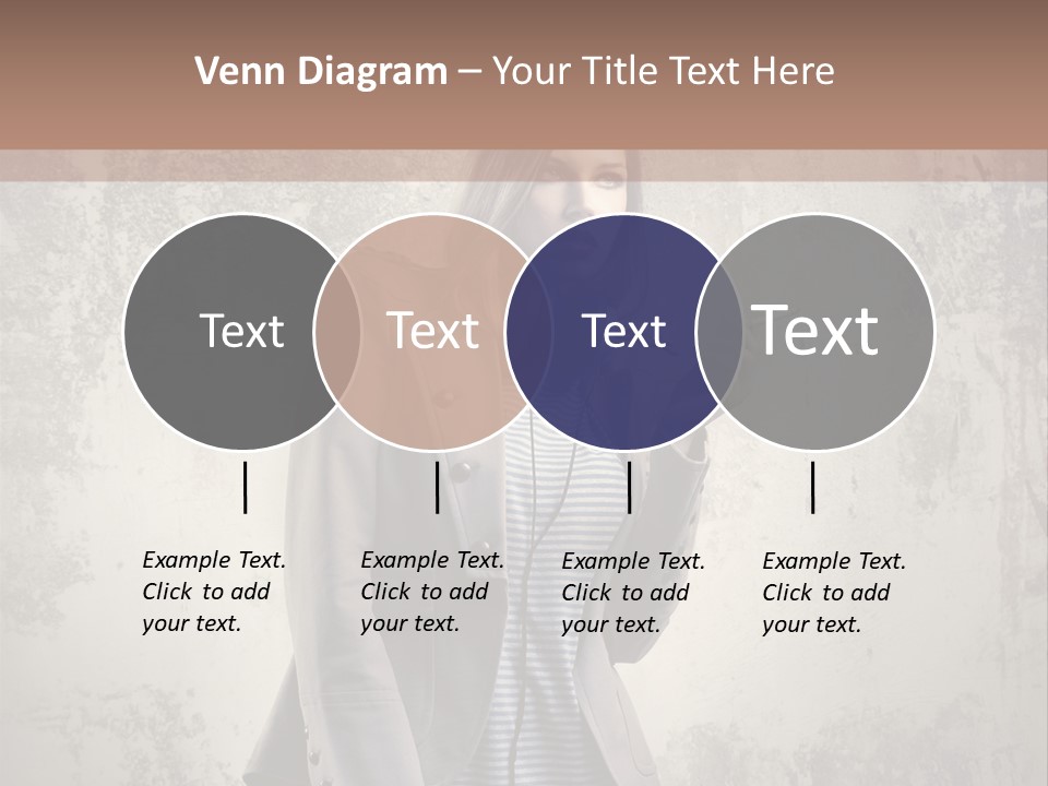 Grunge Music Headphones PowerPoint Template