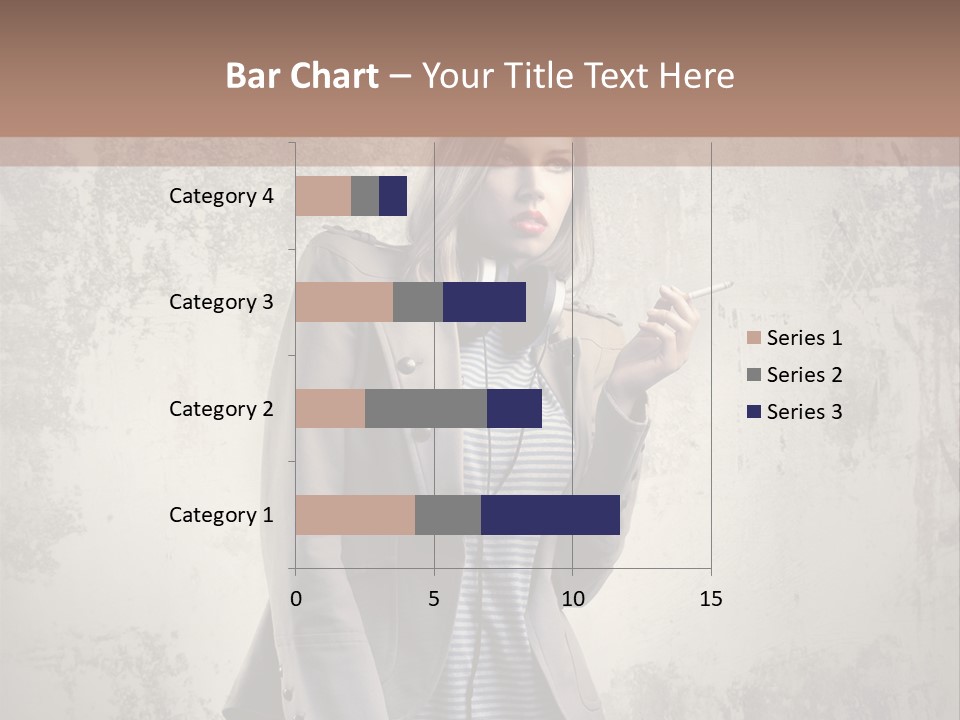 Grunge Music Headphones PowerPoint Template
