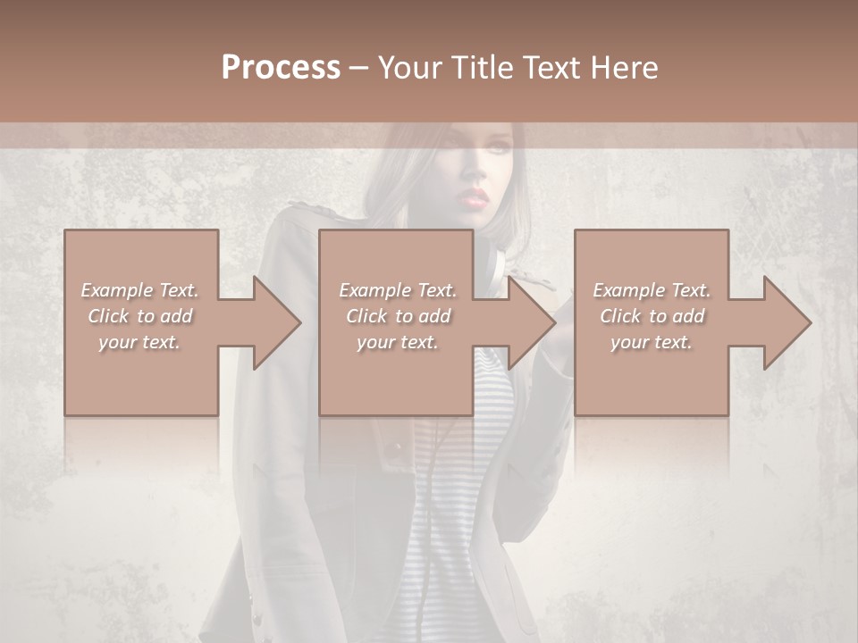 Grunge Music Headphones PowerPoint Template