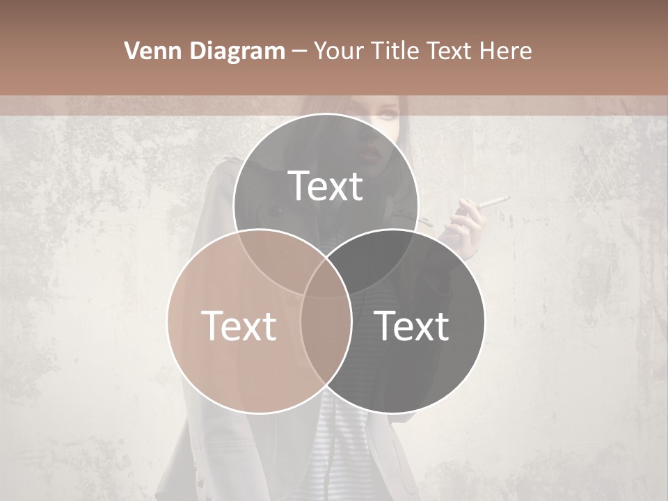 Grunge Music Headphones PowerPoint Template