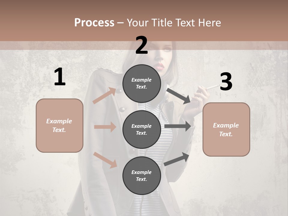Grunge Music Headphones PowerPoint Template
