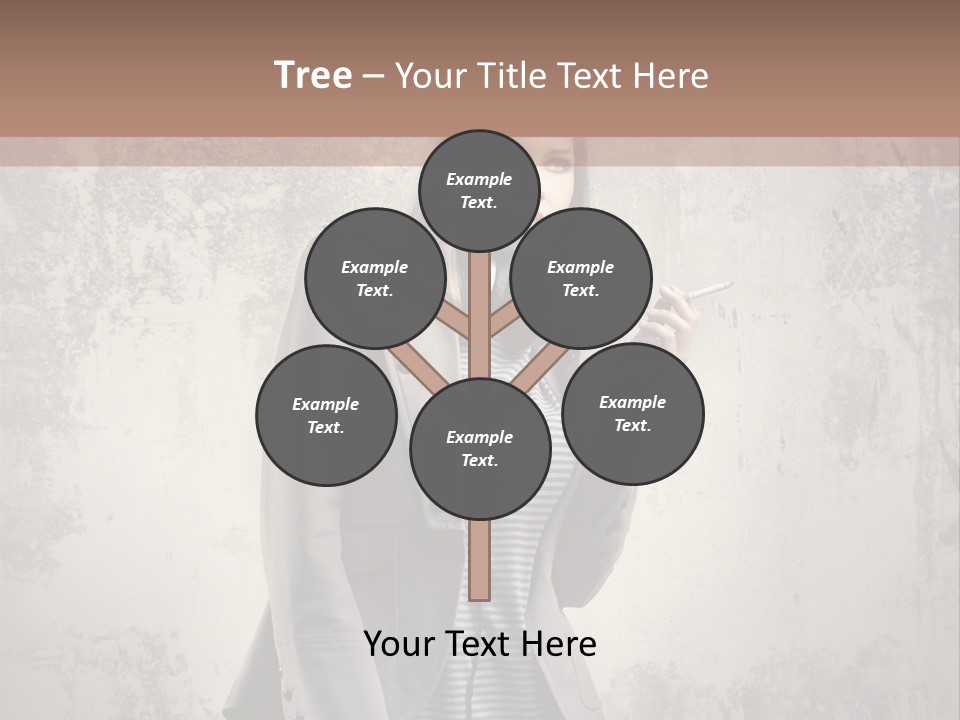 Grunge Music Headphones PowerPoint Template